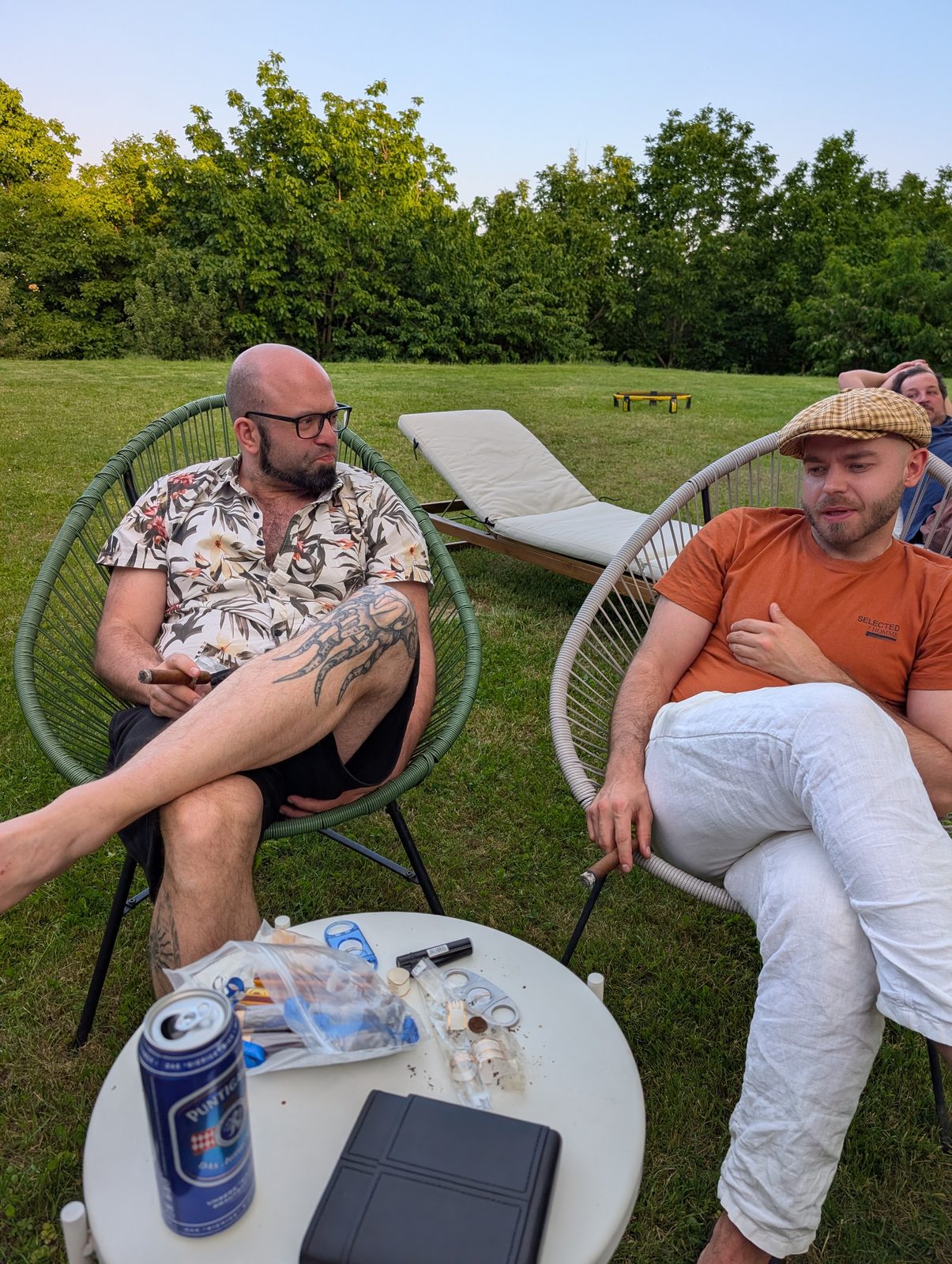 Pause im Grünen vor der nächsten Runde